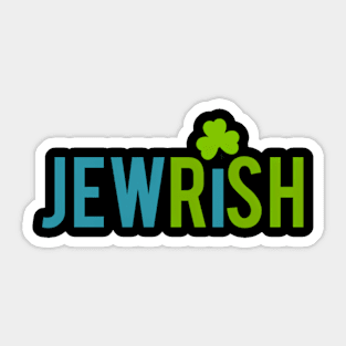 Jewish St Patricks Day Shamrock Jewish Irish Sticker